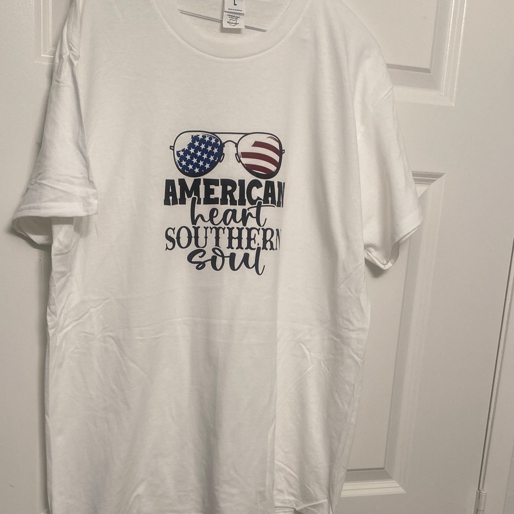 American Heart Southern Soul White T-Shirt